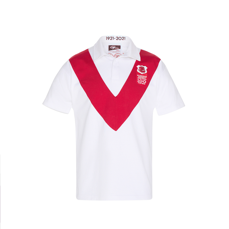 Centenary Knitted Red V Jersey